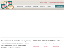 Tablet Screenshot of gardenpathlandscaping.com